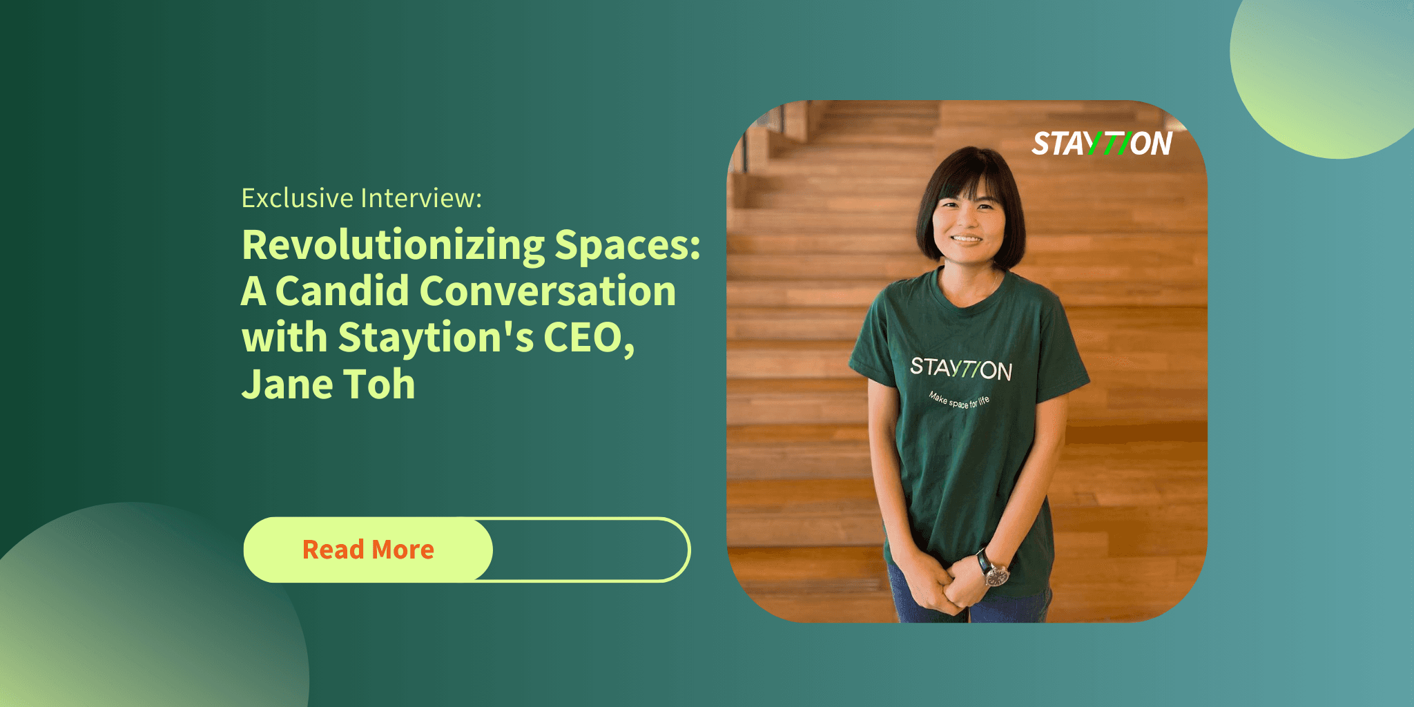 Revolutionizing Spaces: A Candid Conversation with Staytion's CEO, Jane Toh – From Coworking to Business Agility in the Digital Era